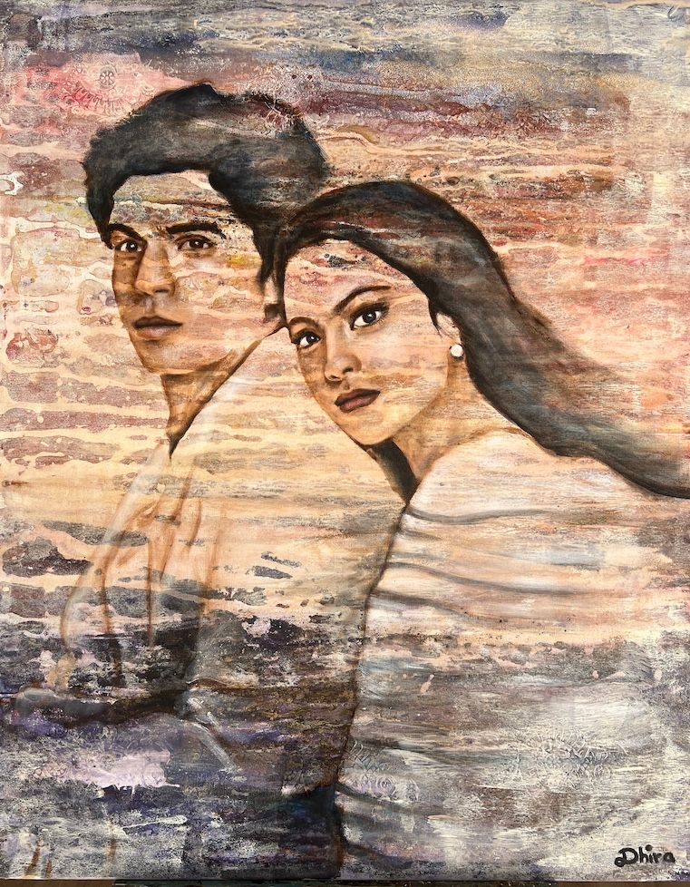 Sharukh Khan and Kajol by Dhira Barein