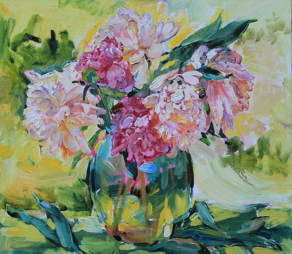 Peonies by Andrii