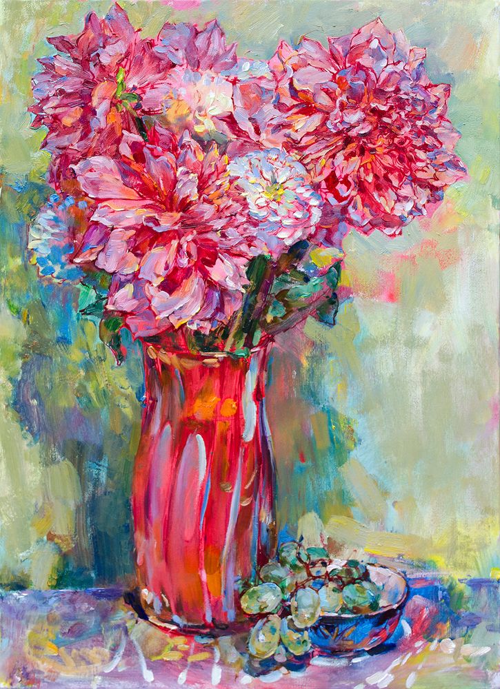 Bouquet of dahlias by Andrii
