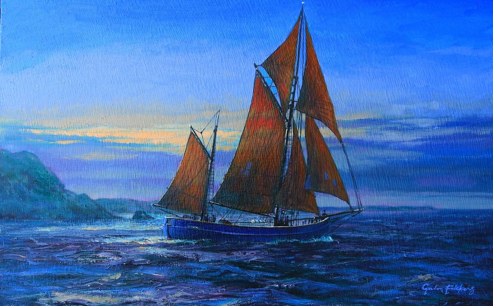 'Pirates putting to sea?' by Gordon Stuart Allen Frickers